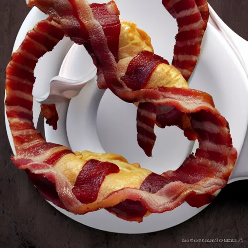 Image similar to bacon rollercoaster