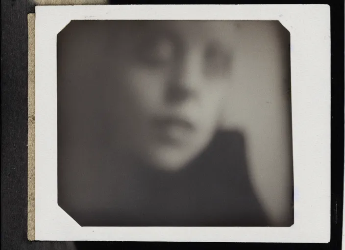 Image similar to dusty polaroid of young kathy acker