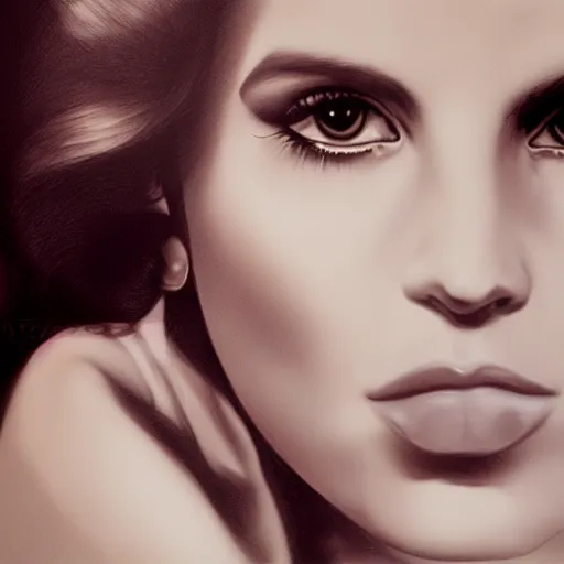 Image similar to Lana del rey portrait, photorealistic, studio