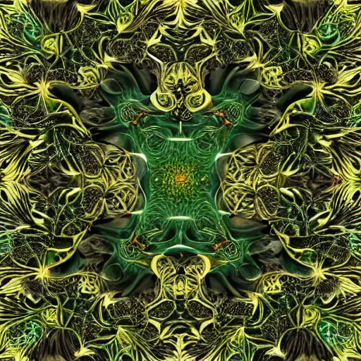 Image similar to fractal green dragon, fractal rosebuds