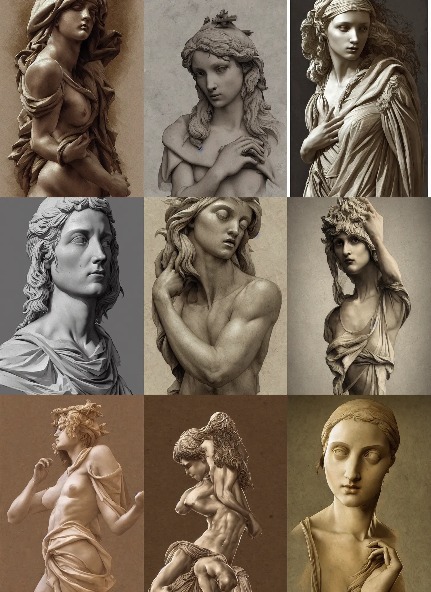 Prompt: italian renaissance sculptor, highly detailed, artstation, concept art, sharp focus, illustration, briclot, rutkowski, mucha