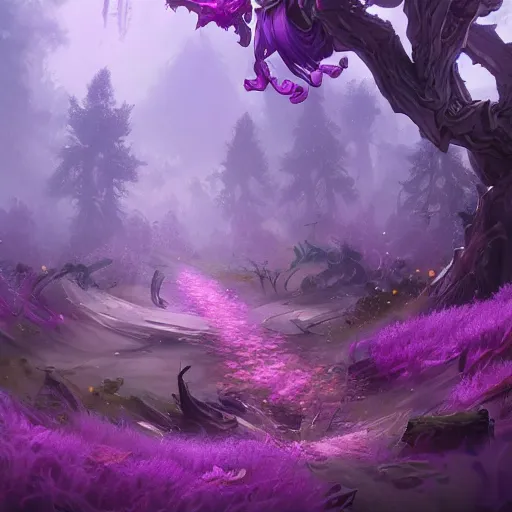 Image similar to arcane style forest tree root trap, root trap, bright art masterpiece artstation. 8k, sharp high quality artwork in style of Jose Daniel Cabrera Pena and Greg Rutkowski, concept art by Tooth Wu, blizzard warcraft artwork, hearthstone card game artwork, violet flower, violet flower, violet flower, portal