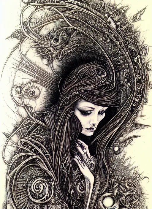 Image similar to a portrait of a lady by aaron horkey