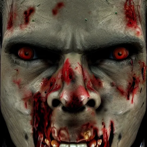 Image similar to zombie face closeup, 8k, realistic, extreme details, detailed, sharp