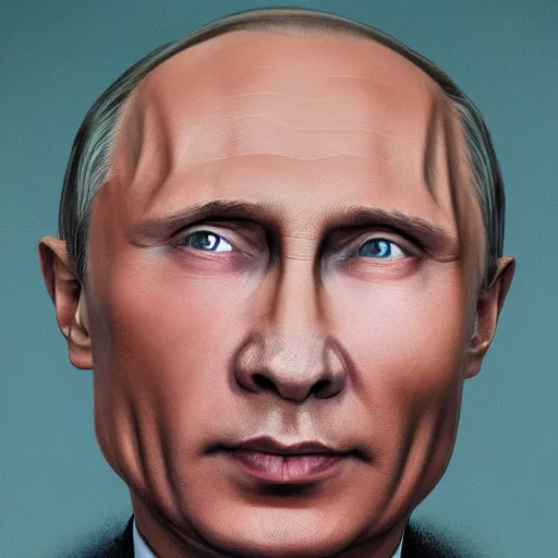 Image similar to portrait of vladimir putin who became an ugly lovecraftian monstrous degenerate abomination, photo - realistic, color image, 2 k, highly detailed, horror