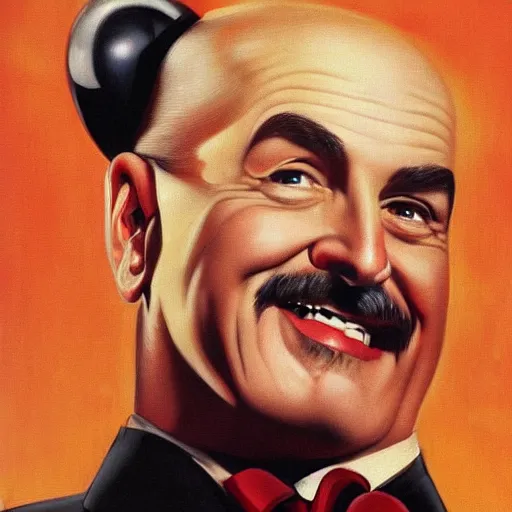 Prompt: Pin-up of Dr. Phil by Gil Elvgren