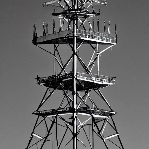 Prompt: radio tower creature