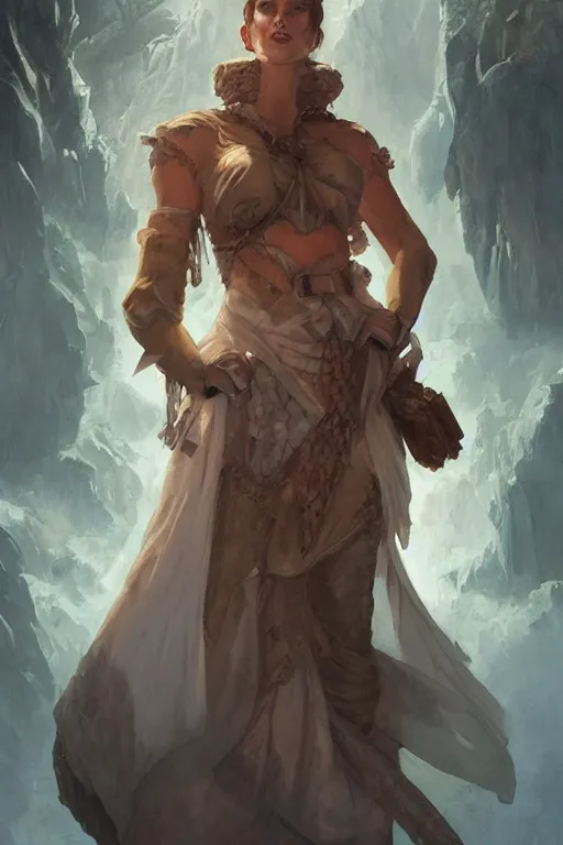 Prompt: portrait of the a soft geomancer is guarding a vest that breaks pillars, by artgerm and Craig Mullins, James Jean, Andrey Ryabovichev, Mark Simonetti and Peter Morbacher 16k