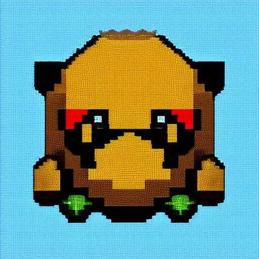 Image similar to tardigrade portrait, crispy pixel art, highly detailed, 1 6 - bit, snes