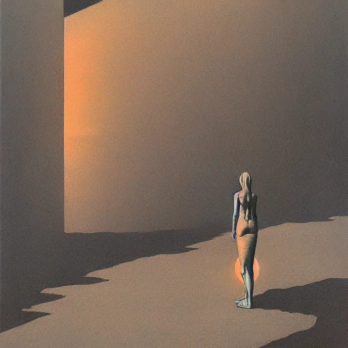 Prompt: Dark Sun, science fiction, Edward Hopper and James Gilleard, Zdzislaw Beksinski, highly detailed