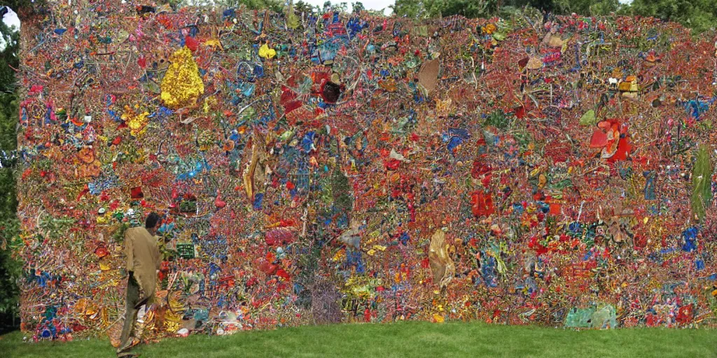 Image similar to the garden of eden by el anatsui