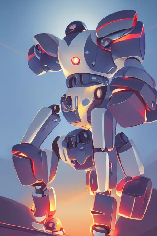 Image similar to metabots medabots medarotto medarot robot minimalist comics, behance hd by jesper ejsing, by rhads, makoto shinkai and lois van baarle, ilya kuvshinov, rossdraws global illumination ray tracing hdr radiating a glowing aura