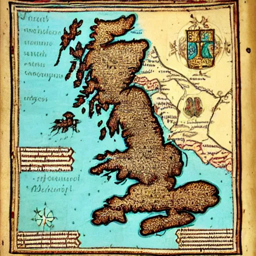 Image similar to medieval map of ireland