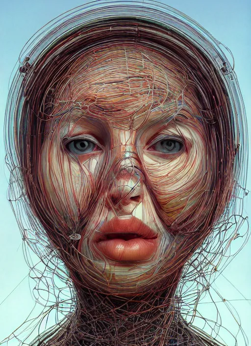 a beautiful face draped in fat cluttered inflated | Stable Diffusion ...