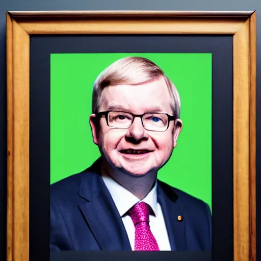 Image similar to portrait of Senator Kevin Rudd, Portrait, 4K