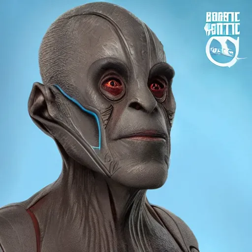 Prompt: bortus of the orville realistic