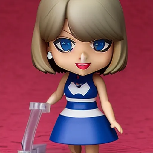 Image similar to a taylor swift nendoroid, product shot