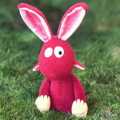 Prompt: adorable ruby bunny creature