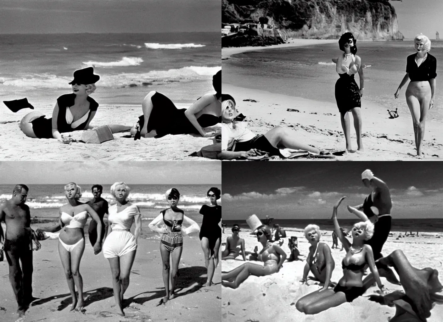 Prompt: holiday on the beach, some like it hot ( 1 9 5 9 ), cnn, afp, reuters