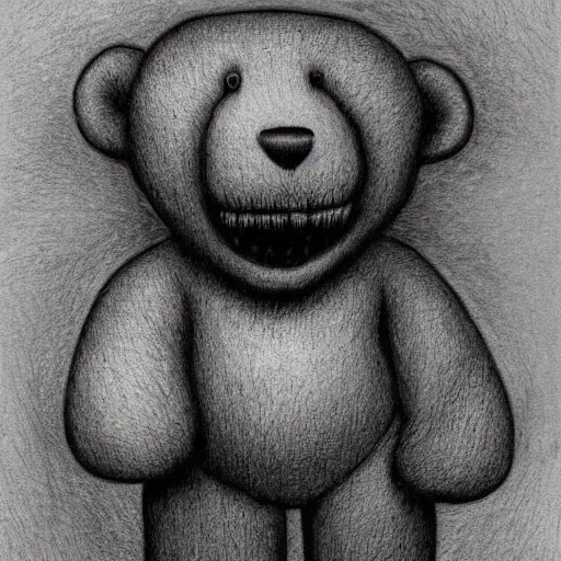 Cute teddy bear sketch stock illustration. Illustration of animal - 2972124