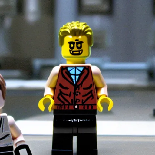 Image similar to Lego!! fight club, movie still, cinematic, David fincher