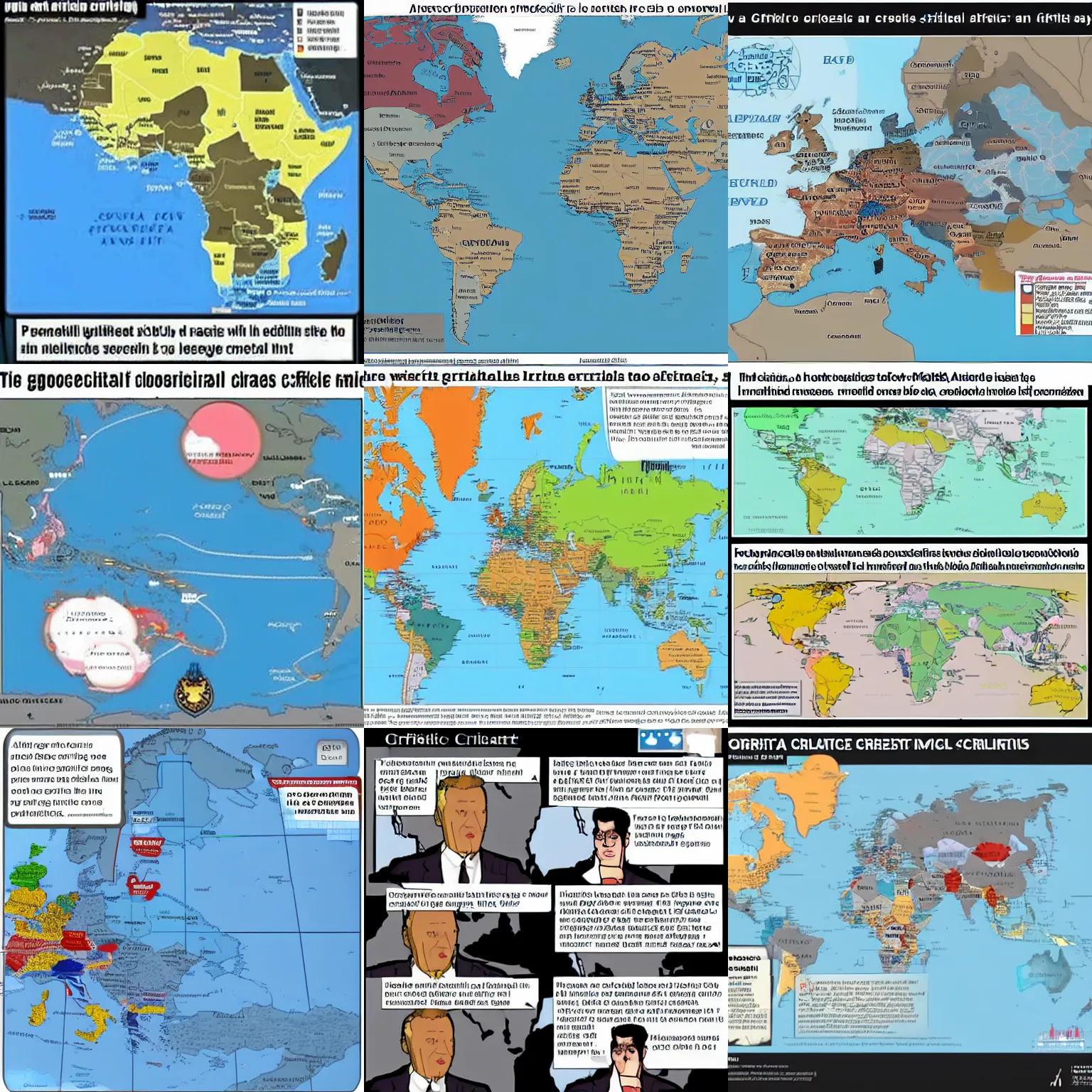 Prompt: a hilarious geopolitical crisis map meme, iFunny
