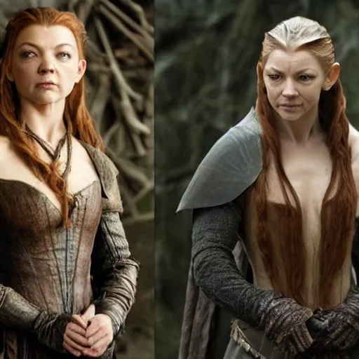 Prompt: Natalie Dormer as tauriel