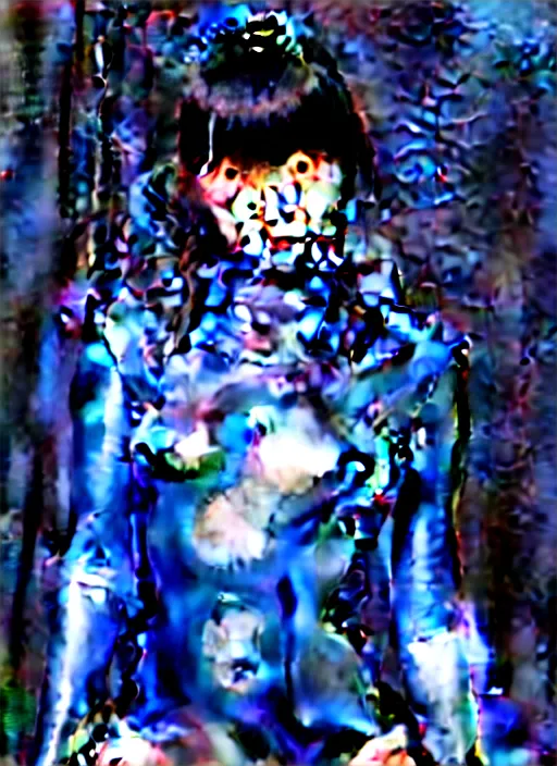 Image similar to dark techno japanese women with black eyes and pretty face wearing latex catsuit and lots of transparent and cellophane accessories, blue hour, crisp, by mayumi hosokura