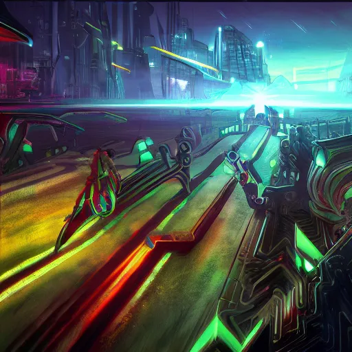 Prompt: xen world from half life, retrowave epic art, trending on art station