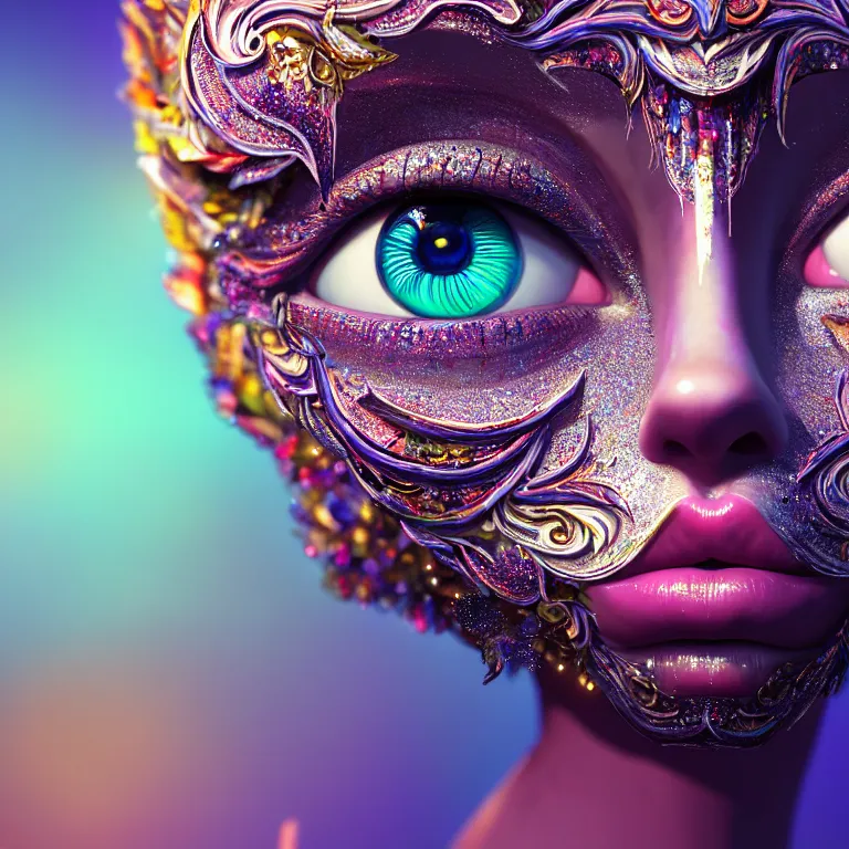 Prompt: epic professional digital art of sweet eyes, accent lighting, painted, intricate, detailed, cheery, fun, effervescent, by alex webber, wayne haag, reyna rochin, ignacio fernandez rios, mark ryden, iris van herpen, epic, stunning, gorgeous, much wow, much detail, cinematic, masterpiece, octane render, rim light