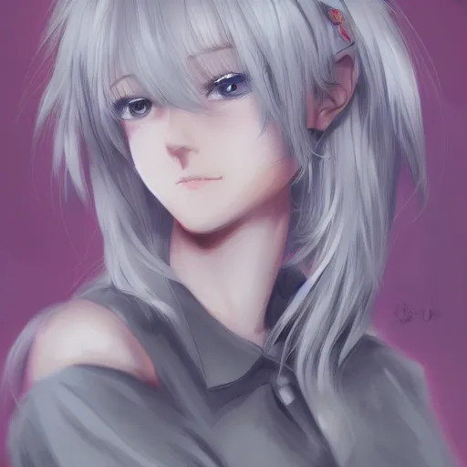 Prompt: full headshot portrait of blond girl with gray eyes draws a brush, drawn by wlop, by avetetsuya studios, attractive character, colored sketch anime manga panel, cirno from touhou, trending on artstation