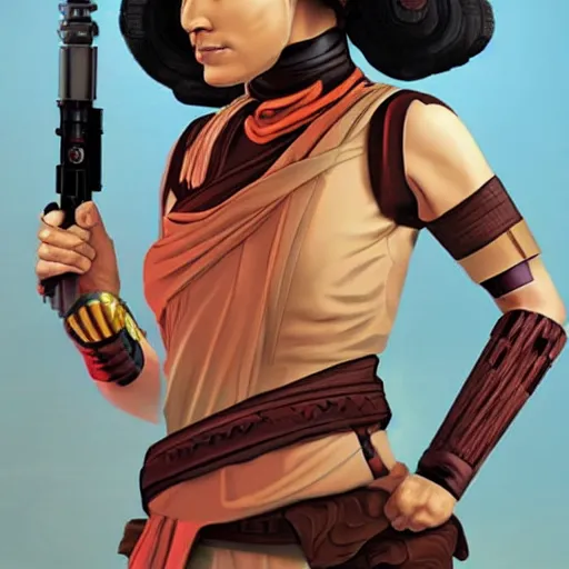 Prompt: Ashoka Tano, Star Wars character, togruta female ::