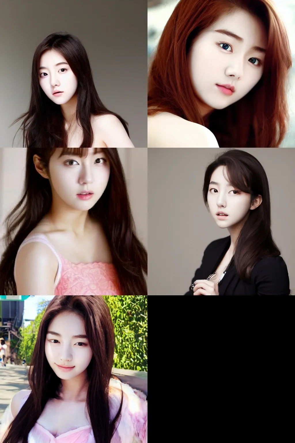 Prompt: most beautiful 21 year old Korean actress