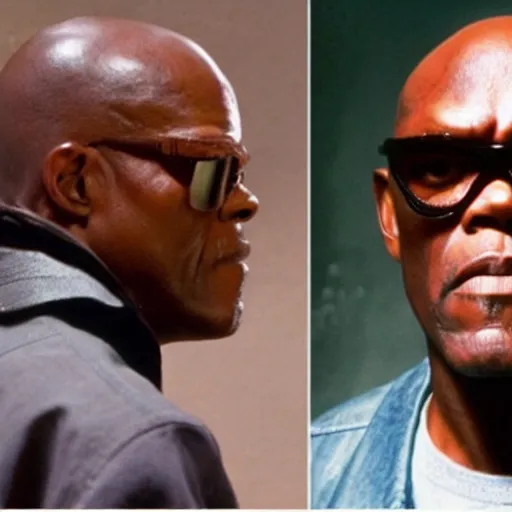 Prompt: Samuel L. Jackson plays Terminator