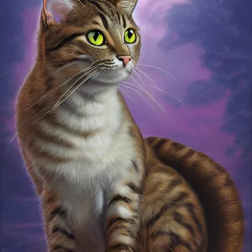 Prompt: a detailed fantasy painting of a cat scale animal, by lauri blank, artgerm, evelyn de morgan, 8K, 50mm lens