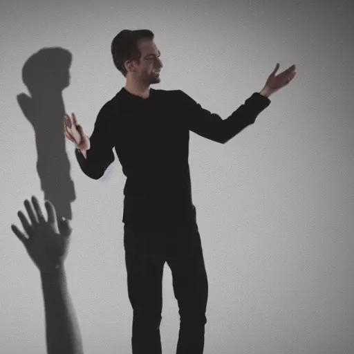 Image similar to a video reel of a man waving his arm from left to right