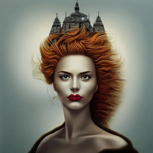 Image similar to behance contest winner, airbrush art, a painting of a woman, minimalist, skeuomorphic, detailed painting, very detailed, pop surrealism, an ultrafine detailed painting by rafal olbinski