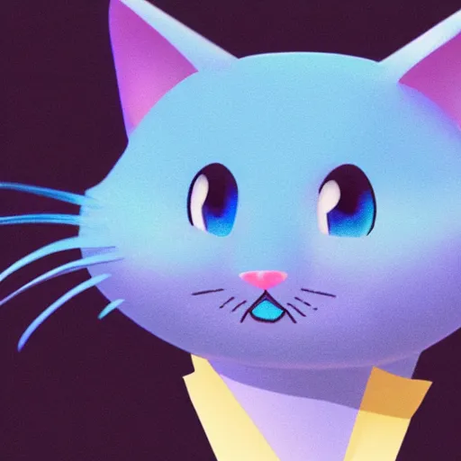 Image similar to photo of blue cat with twitter logo