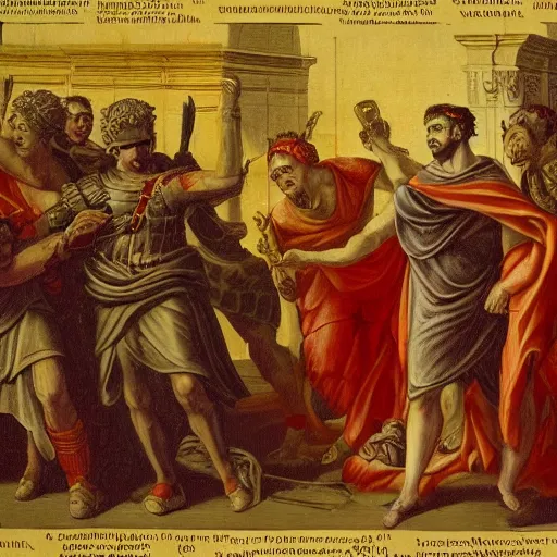 the assassination of julius caesar, highly detailed | Stable Diffusion ...