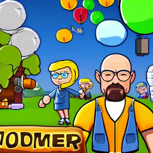 Image similar to walter white 3 d in bloons td 6