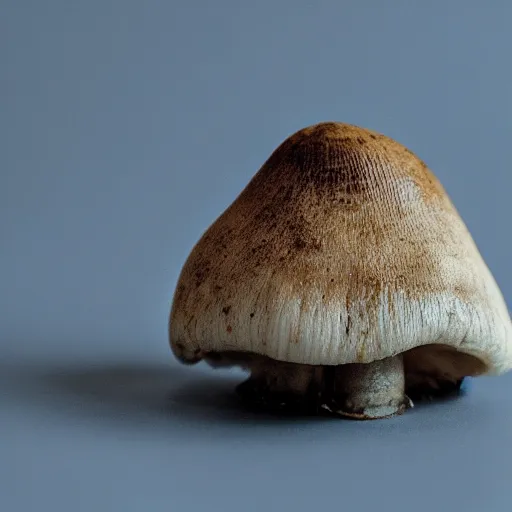 Prompt: a mushroom made of human teeth