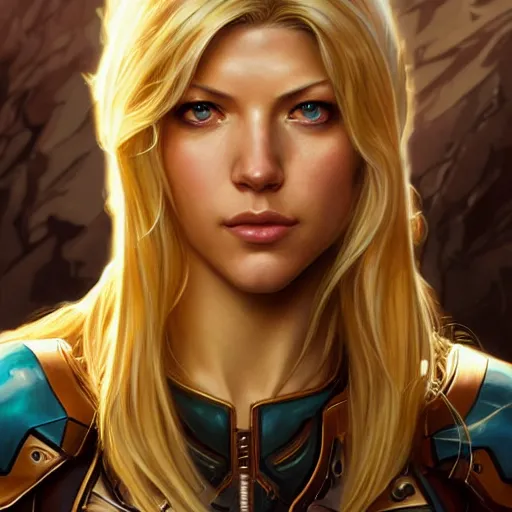 beautiful Katheryn Winnick as Samus Aran, western, | Stable Diffusion ...