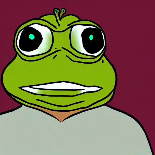 Image similar to Pepe the frog as a Gigachad