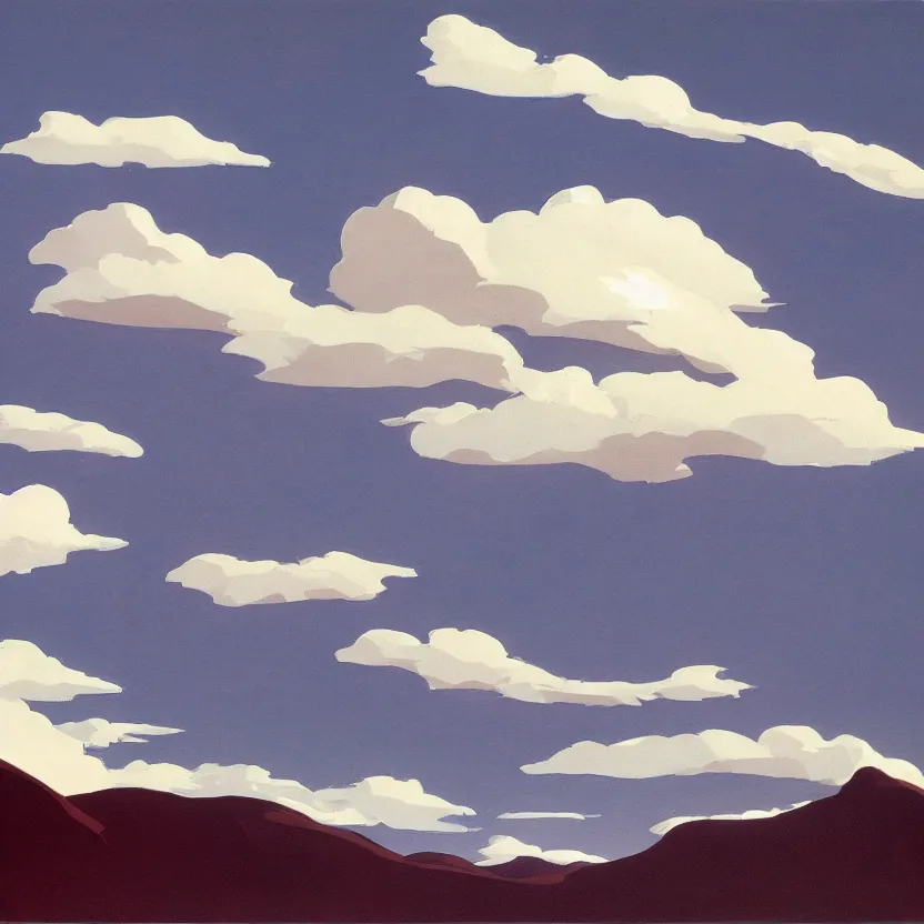 Image similar to landscape and clouds by ed mell.