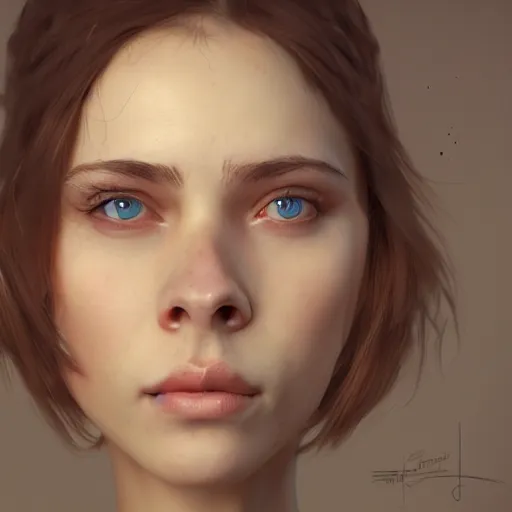 Prompt: portrait of a young woman with the nose of a cow, hyperdetailed, artstation, cgsociety, 8k,