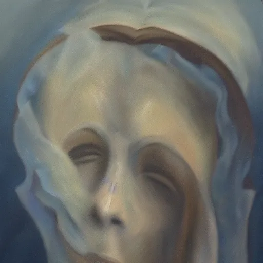 Prompt: an oil painting of a faded memory by ivan seal, surrealist.