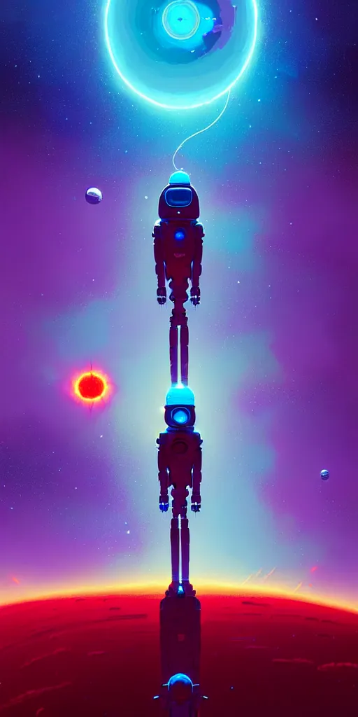 Image similar to robotic expedition to the death of a star by christopher balaskas and anton fadeev and dan mumford and beeple and norman rockwell, hyperrealistic, high detail, ultra detailed, space, nebula, sharp focus, astronomy, science, crisp edges