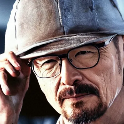 Image similar to Hideo Kojima as Walter White in Breaking Bad