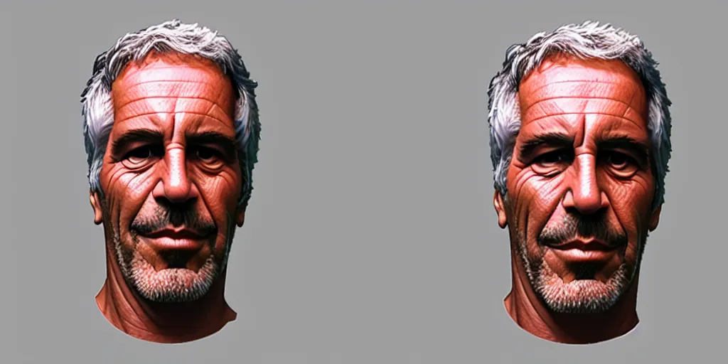 Prompt: jeffrey epstein as a fortnite skin. 3 d model. concept art. 8 k resolution