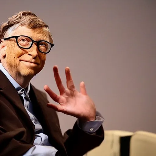 Prompt: Bill Gates as Dr. Evil